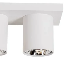 QAZQA Deckenstrahler|Aufbaustrahler*Moderner Deckenstrahler weiß 3-flammig - Tubo