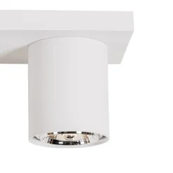 QAZQA Deckenstrahler|Aufbaustrahler*Moderner Deckenstrahler weiß 2-flammig - Tubo