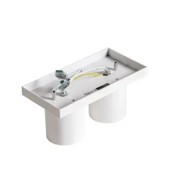 QAZQA Deckenstrahler|Aufbaustrahler*Moderner Deckenstrahler weiß 2-flammig - Tubo