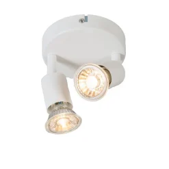 QAZQA Deckenstrahler|Aufbaustrahler*Moderner Deckenstrahler weiß kippbar - Jeany 2