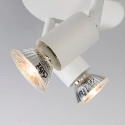 QAZQA Deckenstrahler|Aufbaustrahler*Moderner Deckenstrahler weiß kippbar - Jeany 2