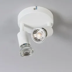 QAZQA Deckenstrahler|Aufbaustrahler*Moderner Deckenstrahler weiß kippbar - Jeany 2