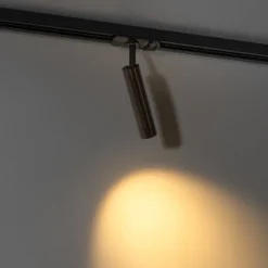 QAZQA Schlafzimmerlampen|Küchenlampen*Moderner Dunkelbronze-Spot für 1-phasiges Schienensystem - Iconic Ivy