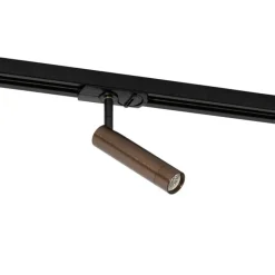 QAZQA Schlafzimmerlampen|Küchenlampen*Moderner Dunkelbronze-Spot für 1-phasiges Schienensystem - Iconic Ivy