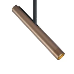 QAZQA Deckenstrahler|Aufbaustrahler*Moderner Dunkelbronze-Strahler für 1-Phasen-Schienensystem - Slimline Avery