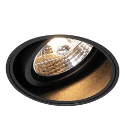 QAZQA Einbaustrahler|Wohnzimmerlampen*Moderner Einbau Spot schwarz trimmlos - Impact 70