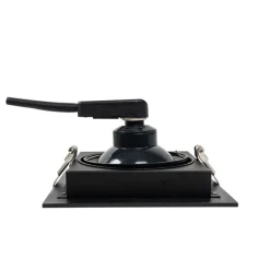 QAZQA Küchenlampen|Einbaustrahler*Moderner Einbau Spot schwarz 18 cm verstellbar - Artemis 111