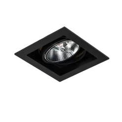 QAZQA Küchenlampen|Einbaustrahler*Moderner Einbau Spot schwarz 18 cm verstellbar - Artemis 111