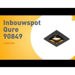 QAZQA Schlafzimmerlampen|Küchenlampen*Moderner Einbauspot schwarz verstellbar - Qure