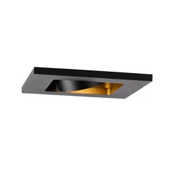 QAZQA Schlafzimmerlampen|Küchenlampen*Moderner Einbauspot schwarz verstellbar - Qure