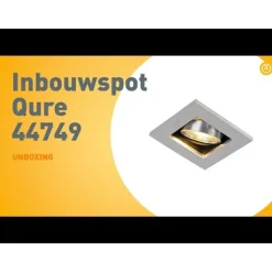 QAZQA Einbaustrahler|Wohnzimmerlampen*Moderner Einbaustrahler Aluminium Kippbar GU10 50mm - Qure