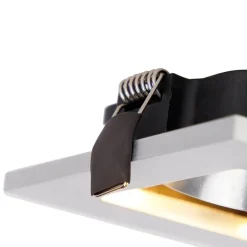 QAZQA Einbaustrahler|Wohnzimmerlampen*Moderner Einbaustrahler Aluminium Kippbar GU10 50mm - Qure