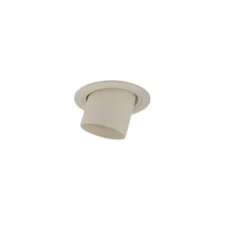 QAZQA Einbaustrahler|Wohnzimmerlampen*Moderner Einbaustrahler Beige GU10 50 mm rund schwenkbar - Installa