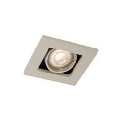 QAZQA Schlafzimmerlampen|Küchenlampen*Moderner Einbaustrahler Beige GU10 50mm schwenk- und neigbar - Qure