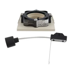 QAZQA Schlafzimmerlampen|Küchenlampen*Moderner Einbaustrahler Beige GU10 50mm schwenk- und neigbar - Qure