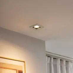 QAZQA Schlafzimmerlampen|Küchenlampen*Moderner Einbaustrahler Beige GU10 50mm schwenk- und neigbar - Qure