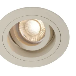 QAZQA Einbaustrahler|Wohnzimmerlampen*Moderner Einbaustrahler Beige GU10 50mm schwenk- und drehbar - Chuck