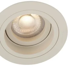 QAZQA Einbaustrahler|Wohnzimmerlampen*Moderner Einbaustrahler Beige GU10 50mm schwenk- und drehbar - Chuck