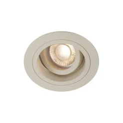 QAZQA Einbaustrahler|Wohnzimmerlampen*Moderner Einbaustrahler Beige GU10 50mm schwenk- und drehbar - Chuck
