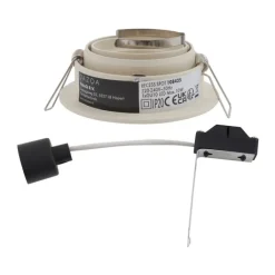 QAZQA Einbaustrahler|Wohnzimmerlampen*Moderner Einbaustrahler Beige GU10 50mm schwenk- und drehbar - Chuck