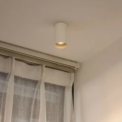 QAZQA Schlafzimmerlampen|Esszimmerlampen*Moderner Einbaustrahler Beige GU10 50mm rund - Tuba