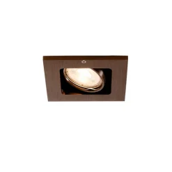 QAZQA Einbaustrahler|Wohnzimmerlampen*Moderner Einbaustrahler dunkelbronze verstellbar - Qure