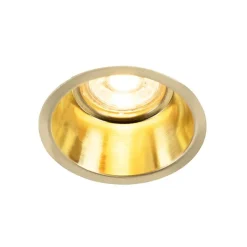 QAZQA Einbaustrahler|Wohnzimmerlampen*Moderner Einbaustrahler Gold GU10 50mm - Dept