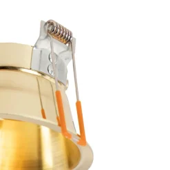 QAZQA Einbaustrahler|Wohnzimmerlampen*Moderner Einbaustrahler Gold GU10 50mm - Dept