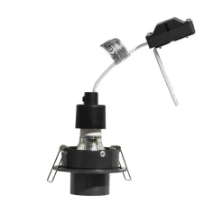 QAZQA Schlafzimmerlampen|Küchenlampen*Moderner Einbaustrahler Gunmetal GU10 35 mm rund schwenkbar - Installa