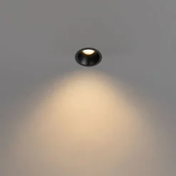 QAZQA Schlafzimmerlampen|Küchenlampen*Moderner Einbaustrahler schwarz 35 mm IP44 - Abt