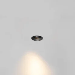 QAZQA Schlafzimmerlampen|Küchenlampen*Moderner Einbaustrahler schwarz GU10 rund randlos - Oneon Honey