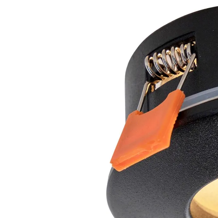 QAZQA Badezimmerlampen|Außenstrahler*Moderner Einbaustrahler schwarz GU10 50mm IP44 - Gap