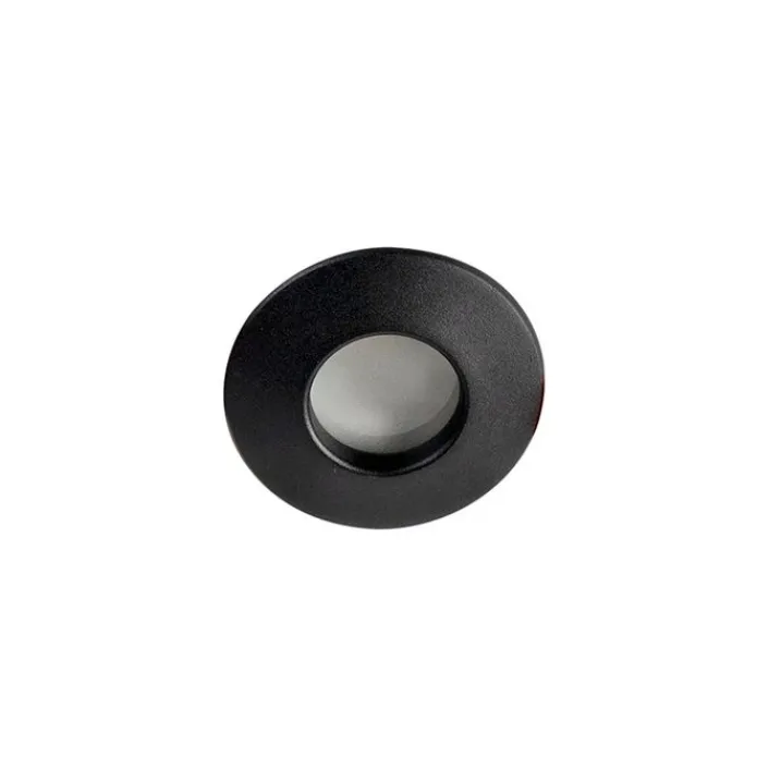 QAZQA Badezimmerlampen|Außenstrahler*Moderner Einbaustrahler schwarz GU10 50mm IP44 - Gap