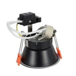 QAZQA Einbaustrahler|Wohnzimmerlampen*Moderner Einbaustrahler Schwarz GU10 50mm IP44 - Dept