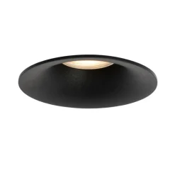 QAZQA Einbaustrahler|Wohnzimmerlampen*Moderner Einbaustrahler Schwarz GU10 50mm - Gijs