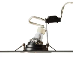 QAZQA Einbaustrahler|Wohnzimmerlampen*Moderner Einbaustrahler Stahl mit Schwarz drehbar und neigbar - Rondoo