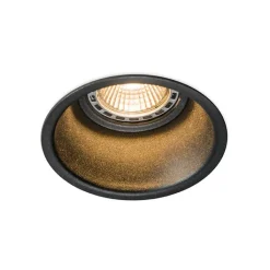 QAZQA Einbaustrahler|Wohnzimmerlampen*Moderner Einbaustrahler schwarz GU10 50mm - Dept