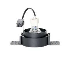 QAZQA Einbaustrahler|Wohnzimmerlampen*Moderner Einbaustrahler schwarz GU10 rund randlos - Oneon