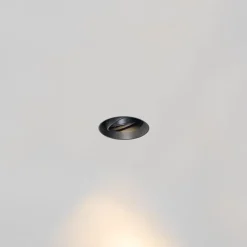 QAZQA Schlafzimmerlampen|Küchenlampen*Moderner Einbaustrahler schwarz GU10 AR70 rund randlos - Oneon Honey