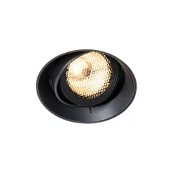 QAZQA Schlafzimmerlampen|Küchenlampen*Moderner Einbaustrahler schwarz GU10 AR70 rund randlos - Oneon Honey