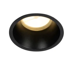 QAZQA Einbaustrahler|Wohnzimmerlampen*Moderner Einbaustrahler schwarz AR70 IP44 - Abt