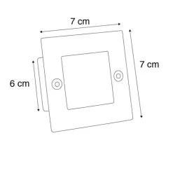 QAZQA Gartenbeleuchtung|Badezimmerlampen*Moderner Einbaustrahler Stahl inkl. LED - Square 7