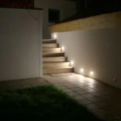 QAZQA Gartenbeleuchtung|Badezimmerlampen*Moderner Einbaustrahler Stahl inkl. LED - Square 7