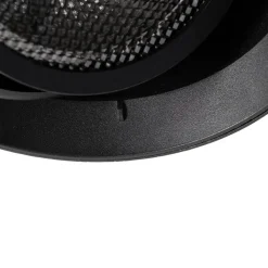 QAZQA Schlafzimmerlampen|Küchenlampen*Moderner Einbaustrahler schwarz GU10 AR111 rund randlos - Oneon Honey