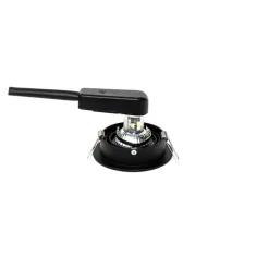 QAZQA Einbaustrahler|Wohnzimmerlampen*Moderner Einbaustrahler schwarz dreh- und schwenkbar - Rondoo