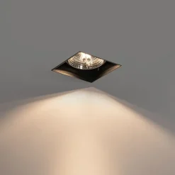 QAZQA Einbaustrahler|Wohnzimmerlampen*Moderner Einbaustrahler schwarz GU10 AR70 ohne Rand - Oneon