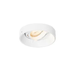 QAZQA Einbaustrahler|Esszimmerlampen*Moderner Einbaustrahler weiß GU10 rund randlos - Oneon