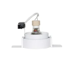 QAZQA Einbaustrahler|Esszimmerlampen*Moderner Einbaustrahler weiß GU10 rund randlos - Oneon