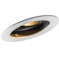 QAZQA Schlafzimmerlampen|Küchenlampen*Moderner Einbaustrahler weiß Stahl GU10 50mm - Rondoo