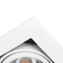 QAZQA Einbaustrahler|Wohnzimmerlampen*Moderner Einbaustrahler weiß verstellbar - Oneon 70